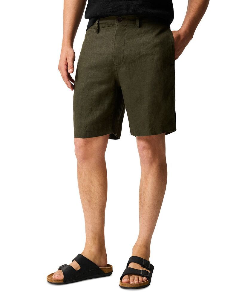 ロッドアンドグン レディース ボトムス ハーフパンツ・ショーツ ショートパンツ リネン Rodd Gunn Resort Linen Shorts Dark Olive オリーブ