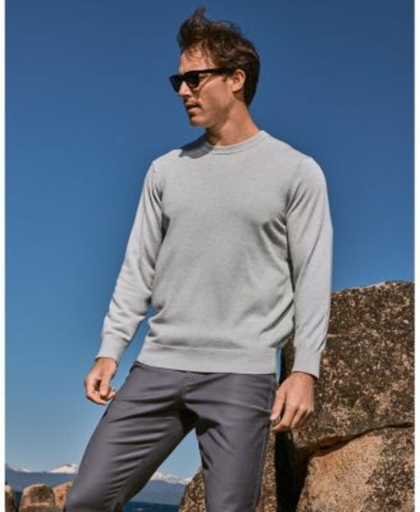 ミズンメイン メンズ アウター ニット・セーター クルーネック MizzenMain Heritage Crewneck Sweater Light Pastel Gray グレー