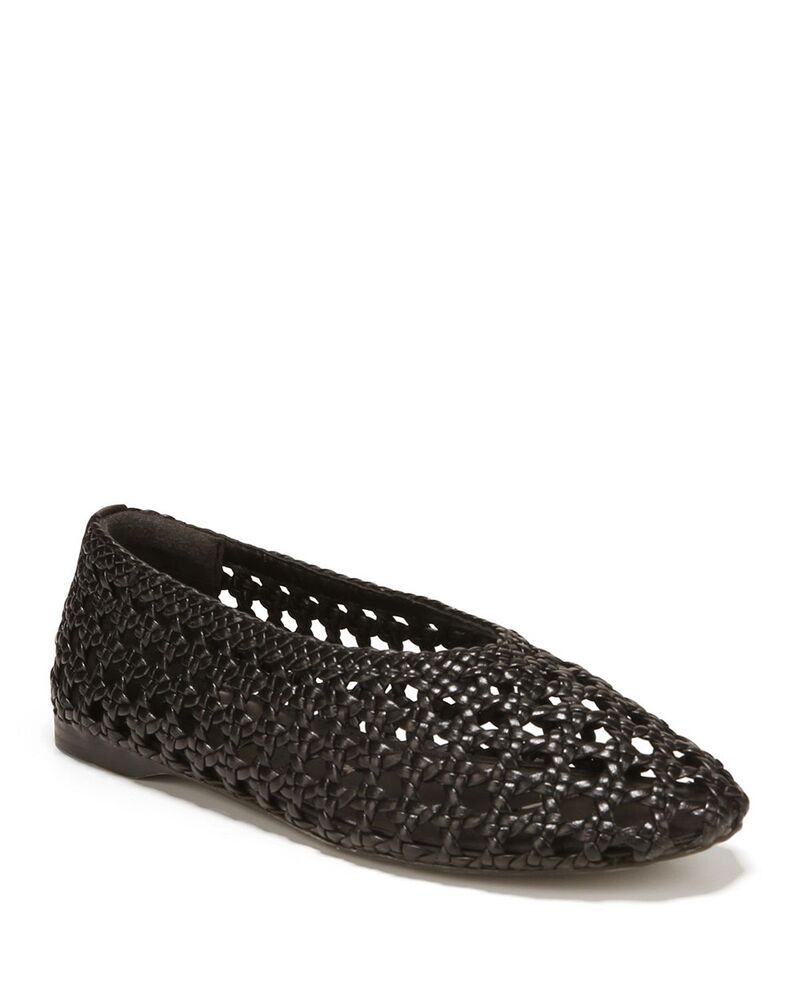 サムエデルマン レディース シューズ パンプス レザー Sam Edelman Womenshira Woven Leather Ballet Flats Black ブラック