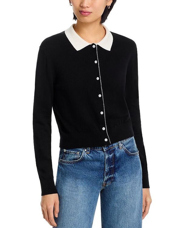 ヴェルヴェットバイグラハムスペンサー レディース アウター カーディガン Velvet by Graham Spenceriven Collared Cardigan Black ブラック