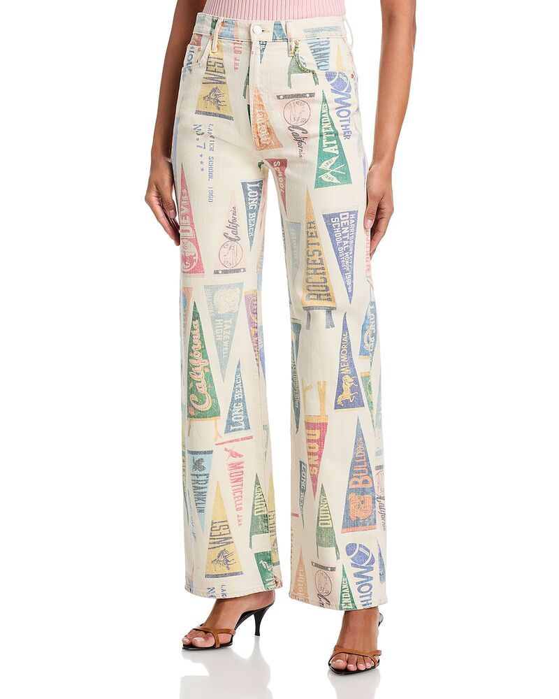 マザー レディース ボトムス デニムパンツ ワイドレッグ ジーンズ MOTHER The Maven Sneak High Rise Wide Leg Jeans in Pep Rally Pep R