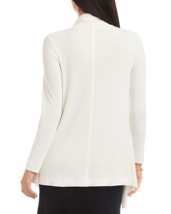 カレンケーン レディース アウター カーディガン ドレープ リブ Karen Kane Ribbed Front Draped Cardigan Off White オフホワイト カレンケーン レディース アウター カーディガン ドレープ リブ Karen Kane Ribbed Front Draped Cardigan Off White オフホワイト