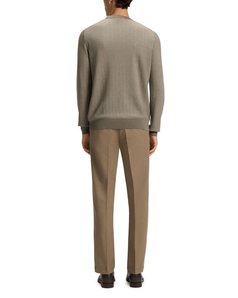 ボス メンズ アウター ニット・セーター クルーネック BOSS Habito Crewneck Sweater Open Brown ブラウン