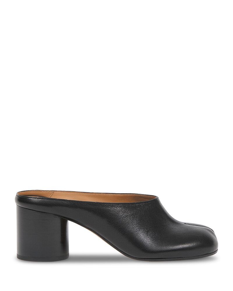 マルタンマルジェラ レディース シューズ サンダル レザー Maison Margiela Womens Tabi Leather Pump Mules Black ブラック