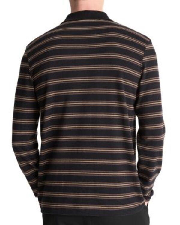 ヴィンス メンズ アウター ニット・セーター ポロシャツ Vince Long Sleeve Polo Sweater Black Combo ブラック