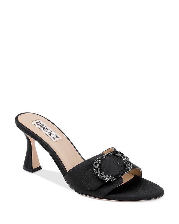 バッジェリーミシュカ レディース シューズ サンダル Badgley Mischka Womens Odetta Sandals Black Crepe ブラック