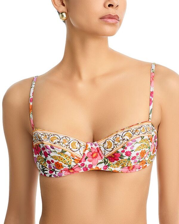 ファーム レディース 水着 トップのみ FARM Rio Banana Flowers Bikini Top OffWhite オフホワイト