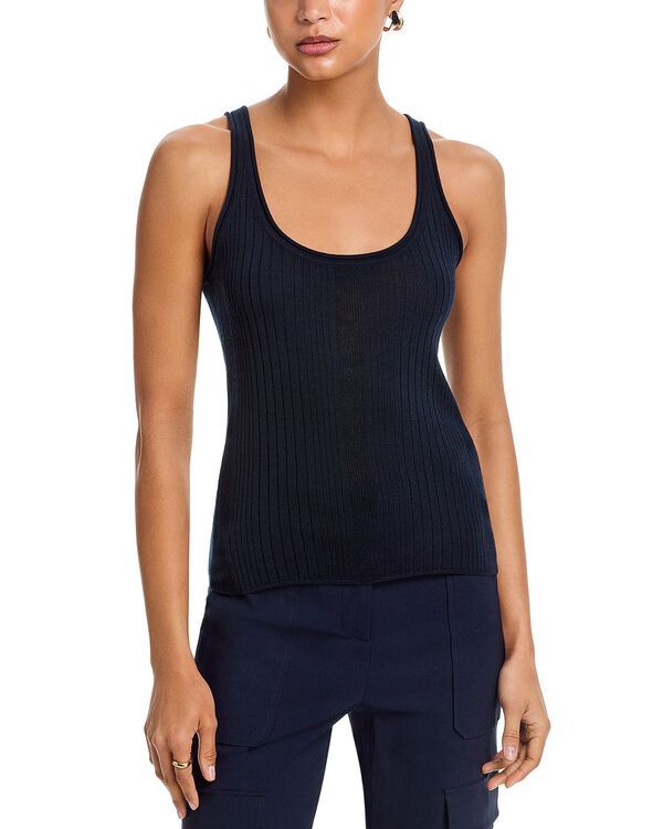 ヴェロニカ ベアード レディース トップス タンクトップ ウール Veronica Beard Birke Merino Wool Tank Top Navy ネイビー