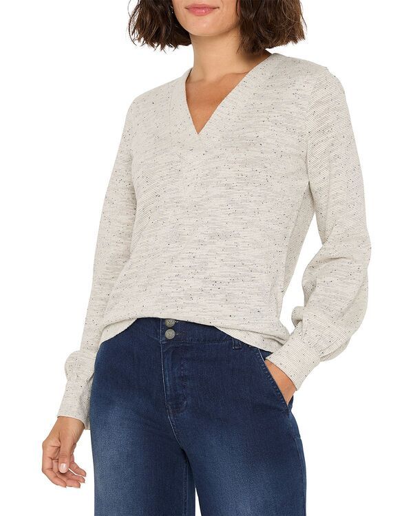 ニックプラスゾーイ レディース アウター ニット・セーター ダウン NICZOE Downtown Sparkle Nep Knit Sweater Grey Mix グレー