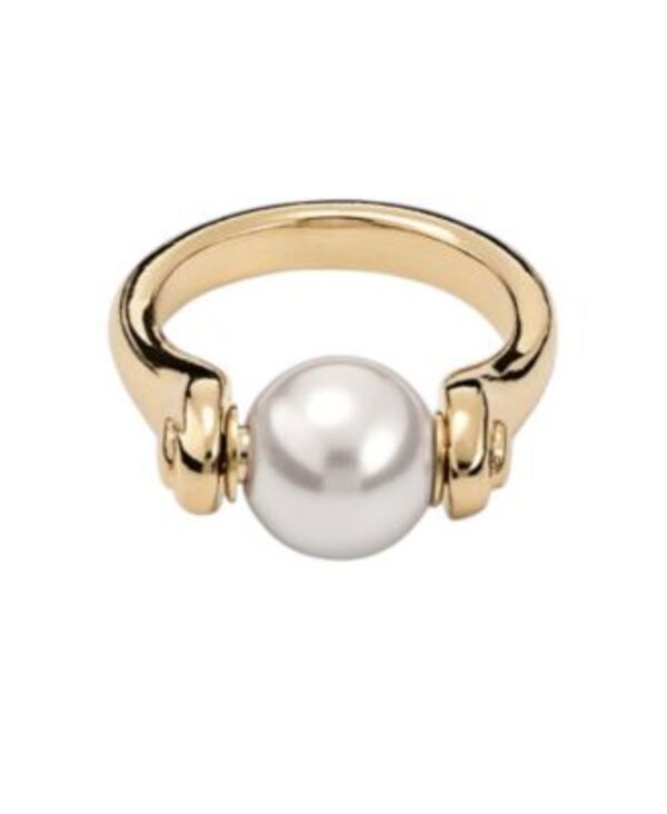 ウノデ 50 レディース アクセサリー リング UNOde50 Pearl Accent Ringold ゴールド