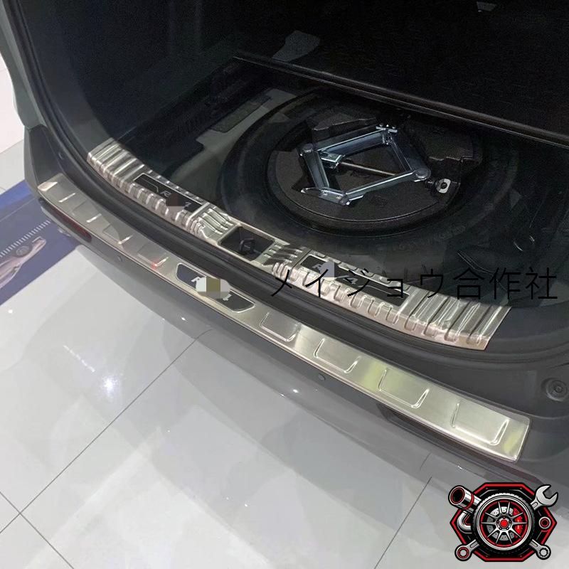 売れ筋20-24年式 RAV4(ラヴ4)内後護板 ステンレス製 ライン仕上げ バックドア保護シート 1点セットcp612