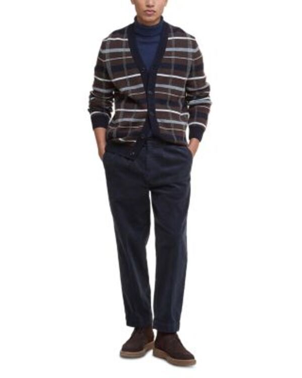 バブアー メンズ アウター カーディガン セーター ニット Barbour Kane Knitted Cardigan Sweater Dark Oak