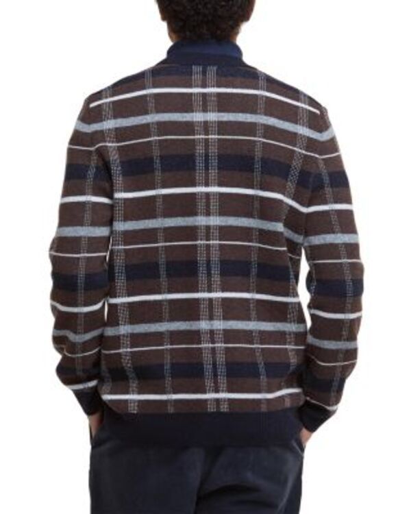 バブアー メンズ アウター カーディガン セーター ニット Barbour Kane Knitted Cardigan Sweater Dark Oak