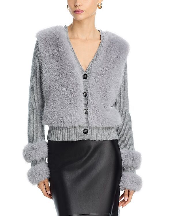 レイミー ブルック レディース アウター カーディガン Ramy Brook Vivietta Cardigan Heather Grey グレー