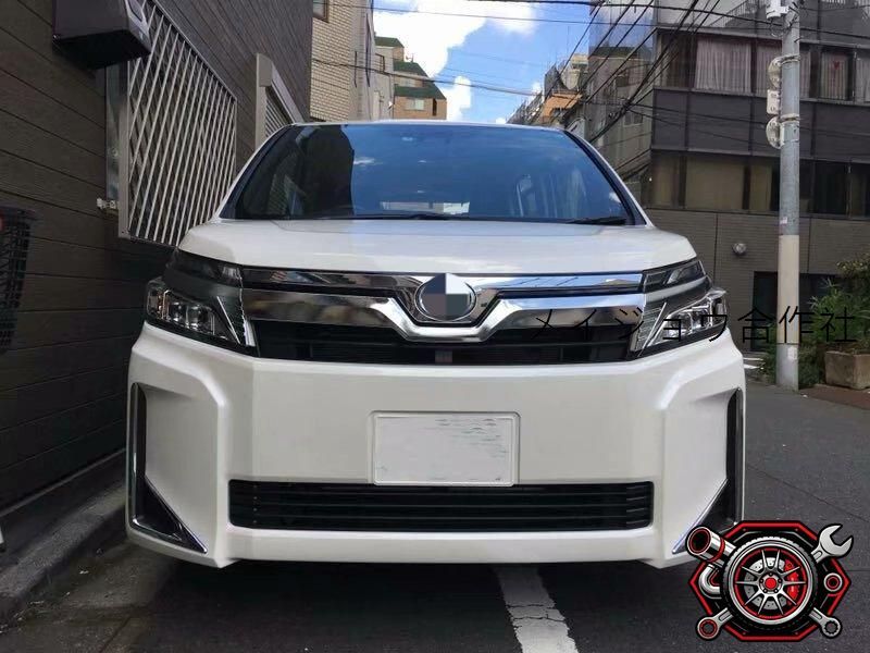 売れ筋VOXY80系専用 フロントグリルモール ABSメッキ仕上げ 中網飾り 1点セット 車両前部装飾cp612