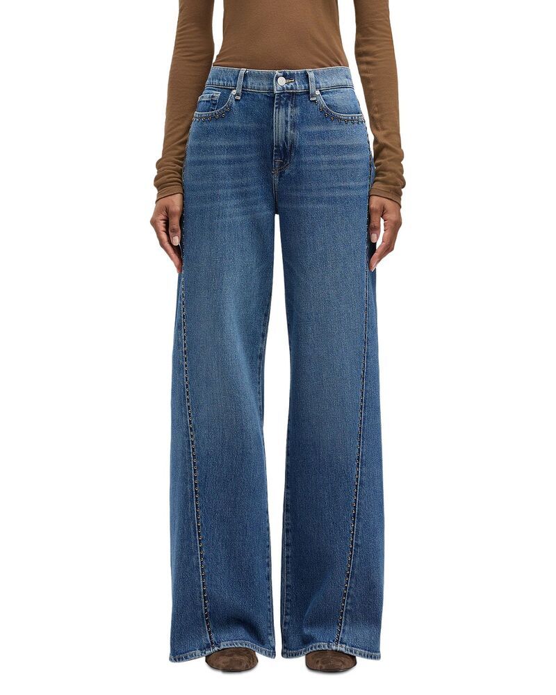 セブンフォーオールマンカインド レディース ボトムス デニムパンツ ワイドレッグ ジーンズ 7 For All Mankind Twisted Lotta High Rise Wide Leg Jea
