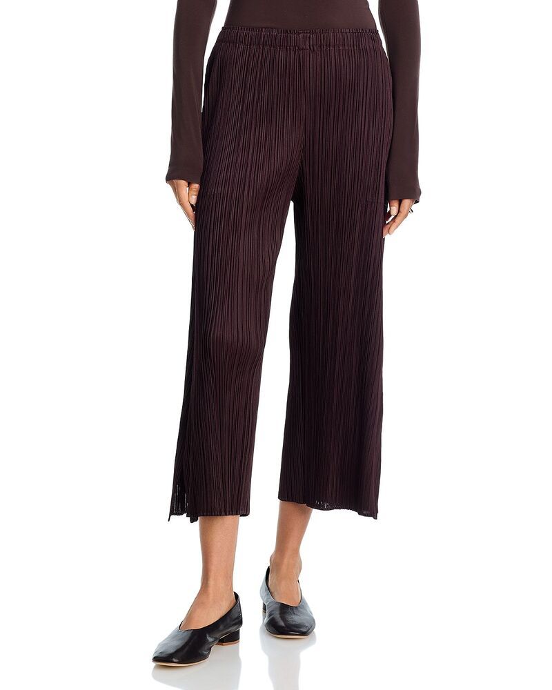 プリーツ プリーズ イッセイ ミヤケ レディース ボトムス カジュアルパンツ PLEATS PLEASE ISSEY MIYAKE Monthly Colors July Pants Dark Bro