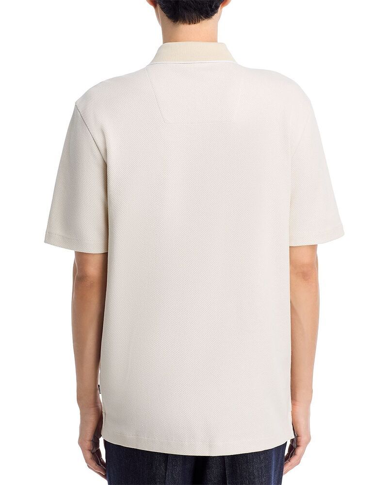 ボス メンズ トップス ポロシャツ コットン BOSS Mercerized Cotton Polo Shirt Open White ホワイト