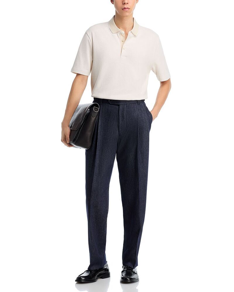 ボス メンズ トップス ポロシャツ コットン BOSS Mercerized Cotton Polo Shirt Open White ホワイト