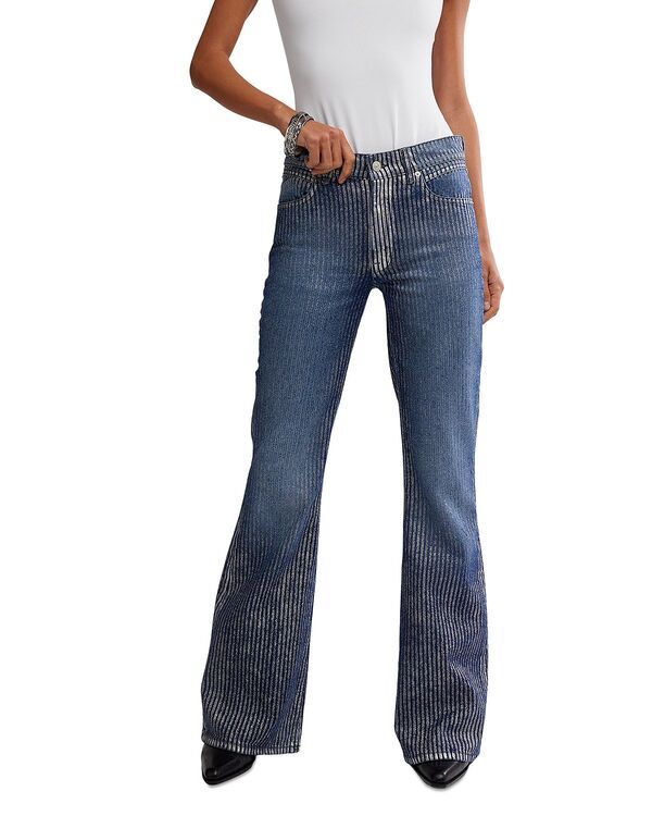 フリーピープル レディース ボトムス デニムパンツ トール ジーンズ Free People West Coast Metallic Jeans in Country Blue ブルー