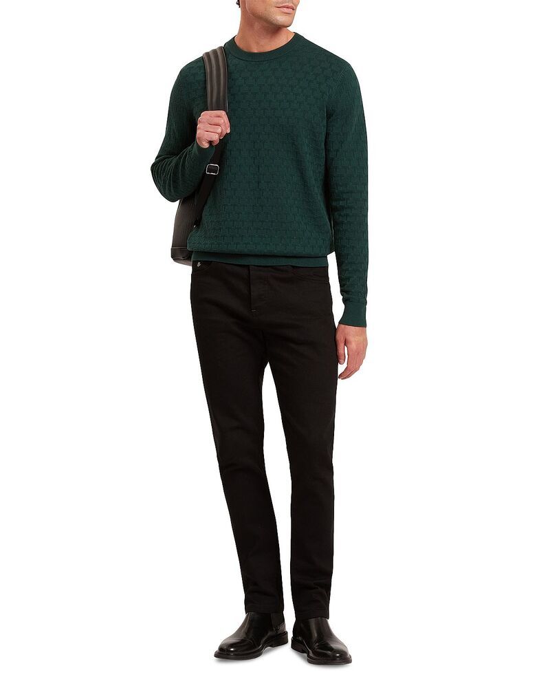 テッドベーカー メンズ アウター ニット・セーター クルーネック Ted Baker Sainsy Crewneck Sweater Dark Green グリーン