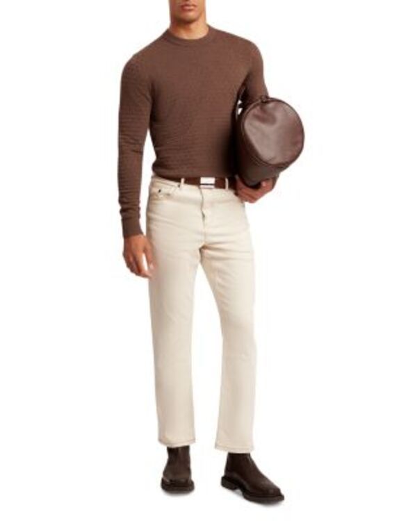テッドベーカー メンズ アウター ニット・セーター クルーネック Ted Baker Sainsy Crewneck Sweater Brown ブラウン テッドベーカー メンズ アウター ニット・セーター クルーネック Ted Baker Sainsy Crewneck Sweater Brown ブラウン