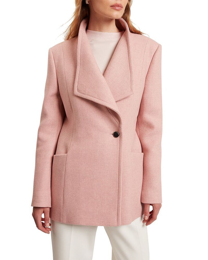 テッドベーカー レディース アウター コート Ted Baker Evigna Wrap Coat Pale Pink ピンク
