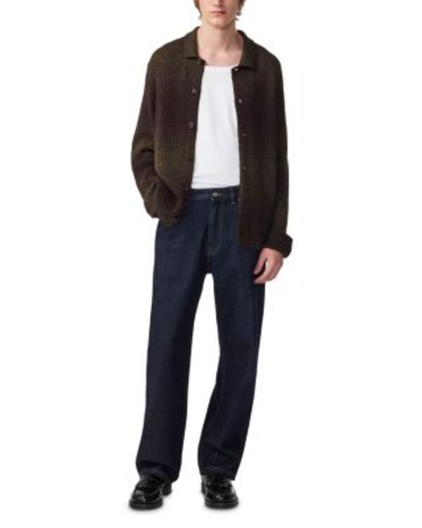NN07 メンズ アウター カーディガン セーター NN07 Thor Cardigan Sweater Dark Army アーミー