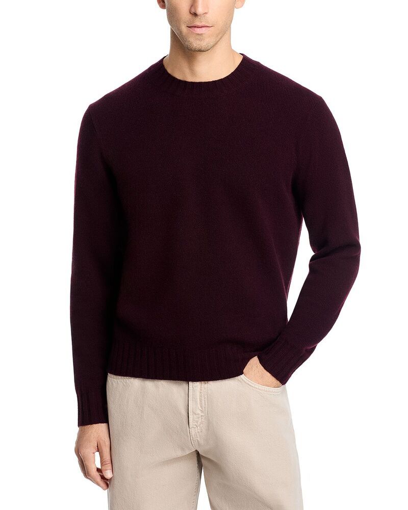 メイドウェル メンズ アウター ニット・セーター クルーネック ウール Madewell Crewneck Sweater in Heritage Merino Wool Deep Wine ワイン