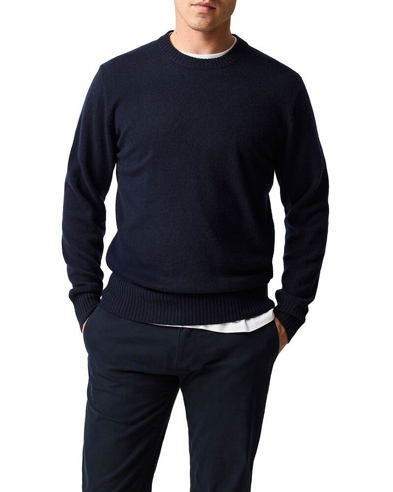 ロッドアンドグン メンズ アウター ニット・セーター クルーネック ウール Rodd Gunn Stewart Island Wool Cashmere Crewneck Sweater Midnig