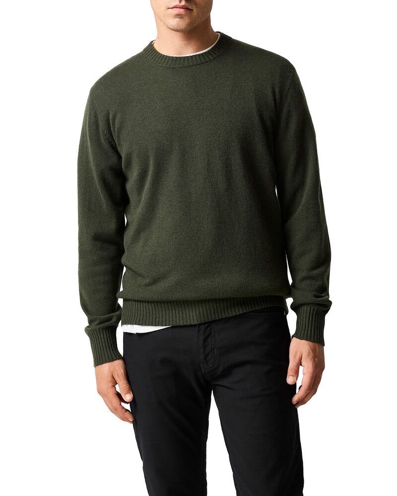 ロッドアンドグン メンズ アウター ニット・セーター クルーネック ウール Rodd Gunn Stewart Island Wool Cashmere Crewneck Sweater Fatigu