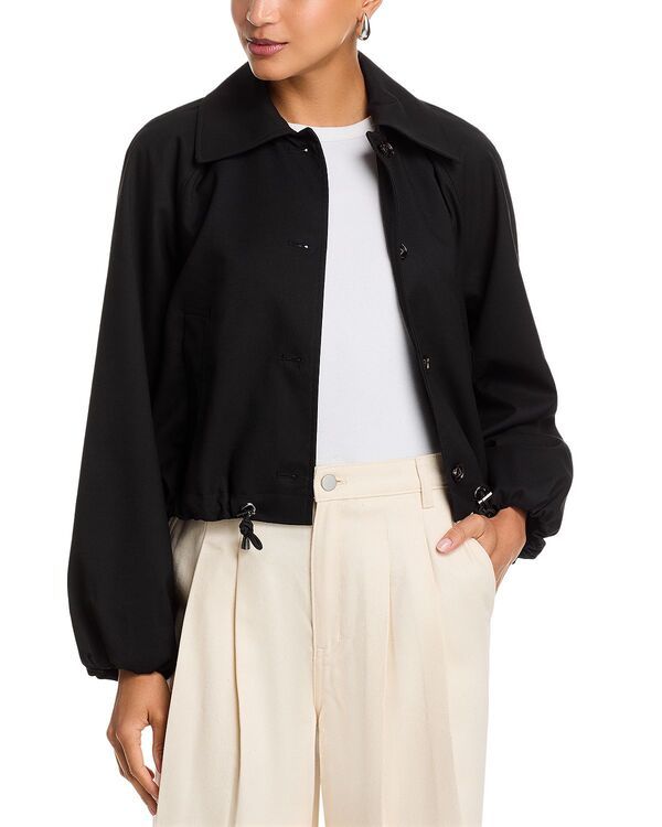 レイルズ レディース アウター ジャケット・ブルゾン ドローコードウエスト Rails North Drawstring Waist Jacket Black Twill ブラック