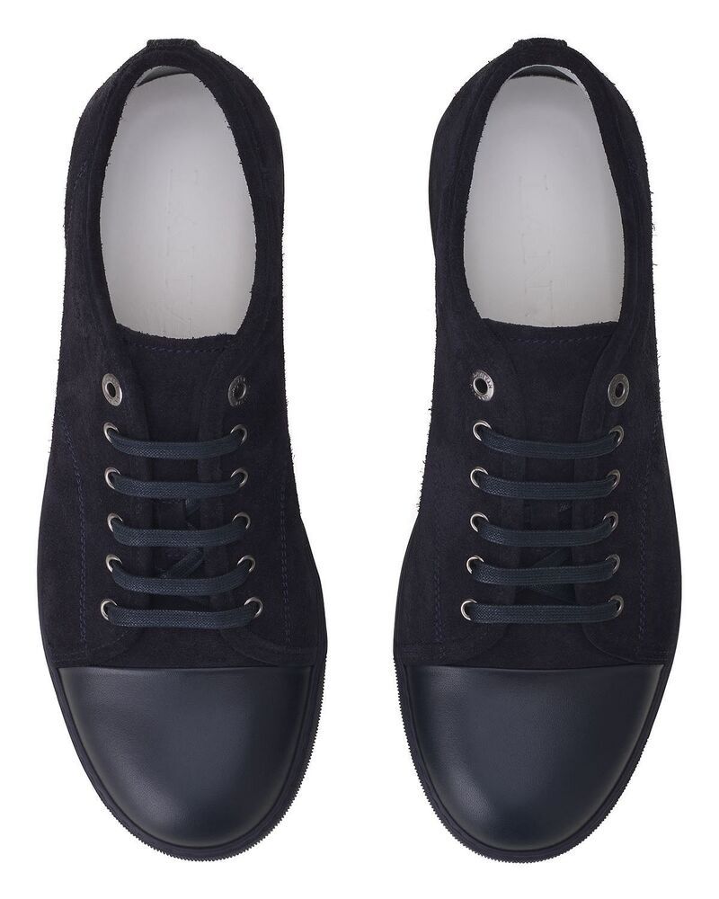 ランバン メンズ シューズ スニーカー スエード レザー Lanvin Mens DBB1 Leather and Suede Sneakers Black and Navy ブラック ランバン メンズ シューズ スニーカー スエード レザー Lanvin Mens DBB1 Leather and Suede Sneakers Black and Navy ブラック