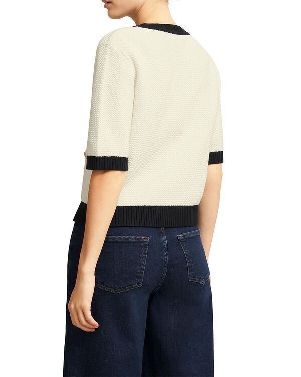 ホッブスロンドン レディース アウター カーディガン HOBBS LONDON Emily Cardigan Ivory Navy アイボリー