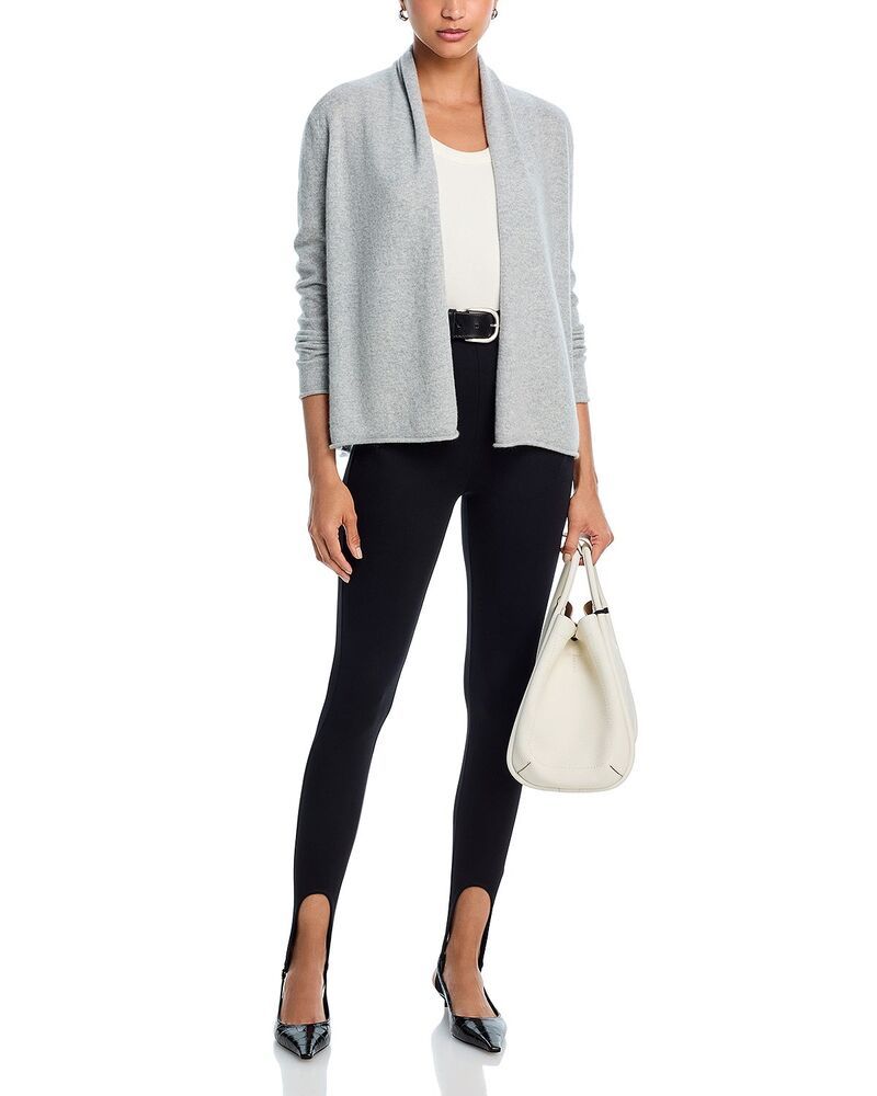 アクア レディース アウター カーディガン セーター AQUA 100 Cashmere Open Cardigan Sweater Exclusive Light Grey グレー アクア レディース アウター カーディガン セーター AQUA 100 Cashmere Open Cardigan Sweater Exclusive Light Grey グレー