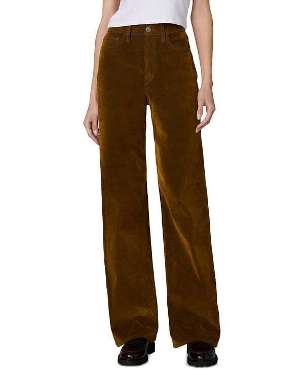 ジョーズジーンズ レディース ボトムス デニムパンツ ワイドレッグ Joes Jeans The Mia Wide Leg Flocked Jeans in Bronze Brown ブラウン