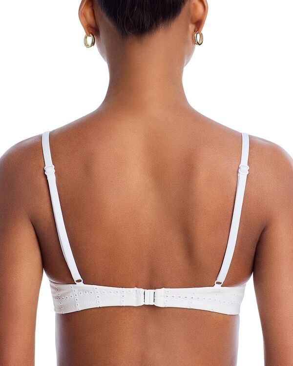 ソリッド アンド ストライプ レディース 水着 トップのみ Solid Striped Theva Bikini Toptic White ホワイト