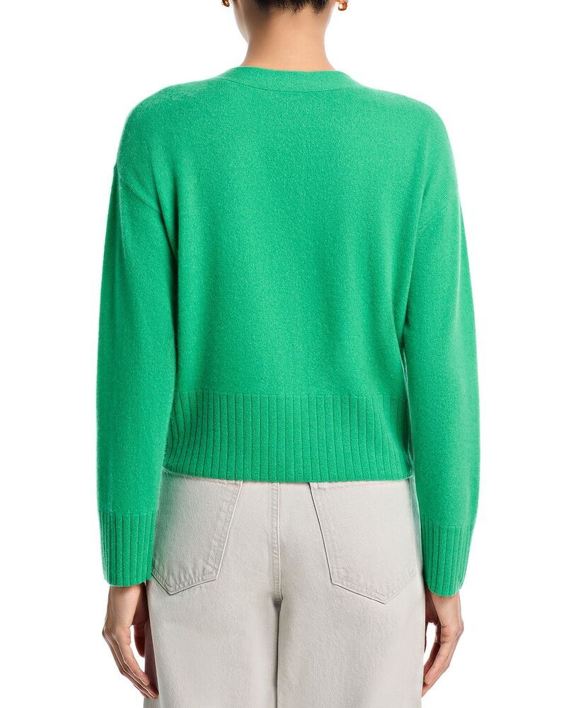 アクア レディース アウター カーディガン Vネック AQUA 100 Cashmere V Neck Cardigan Exclusiverte アクア