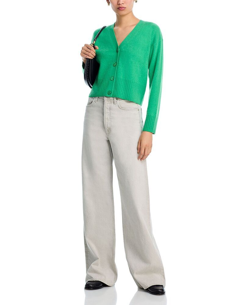 アクア レディース アウター カーディガン Vネック AQUA 100 Cashmere V Neck Cardigan Exclusiverte アクア