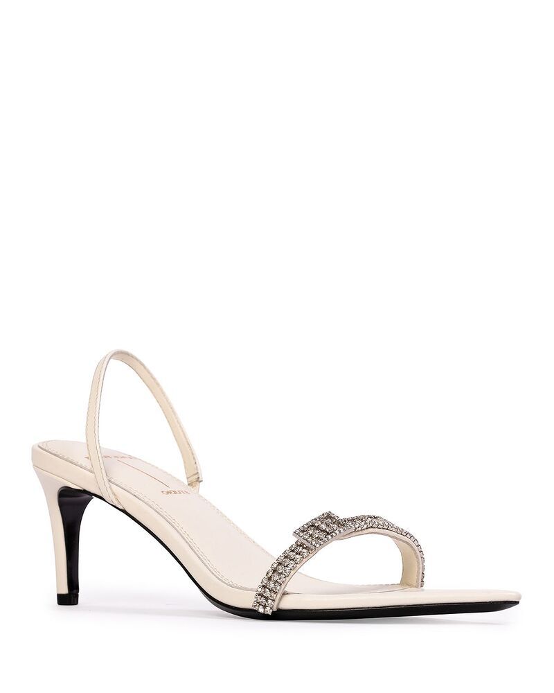 ブラックスエードスタジオ レディース シューズ サンダル Black Suede Studio Womens Bowie Crystal Embellished Slingback Sandals C