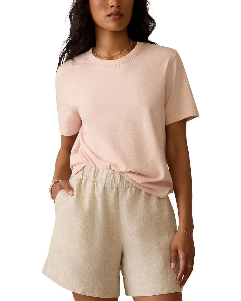 ファレティ レディース トップス Tシャツ Faherty Sunwashed Essential Tee Peach Whip ピーチ