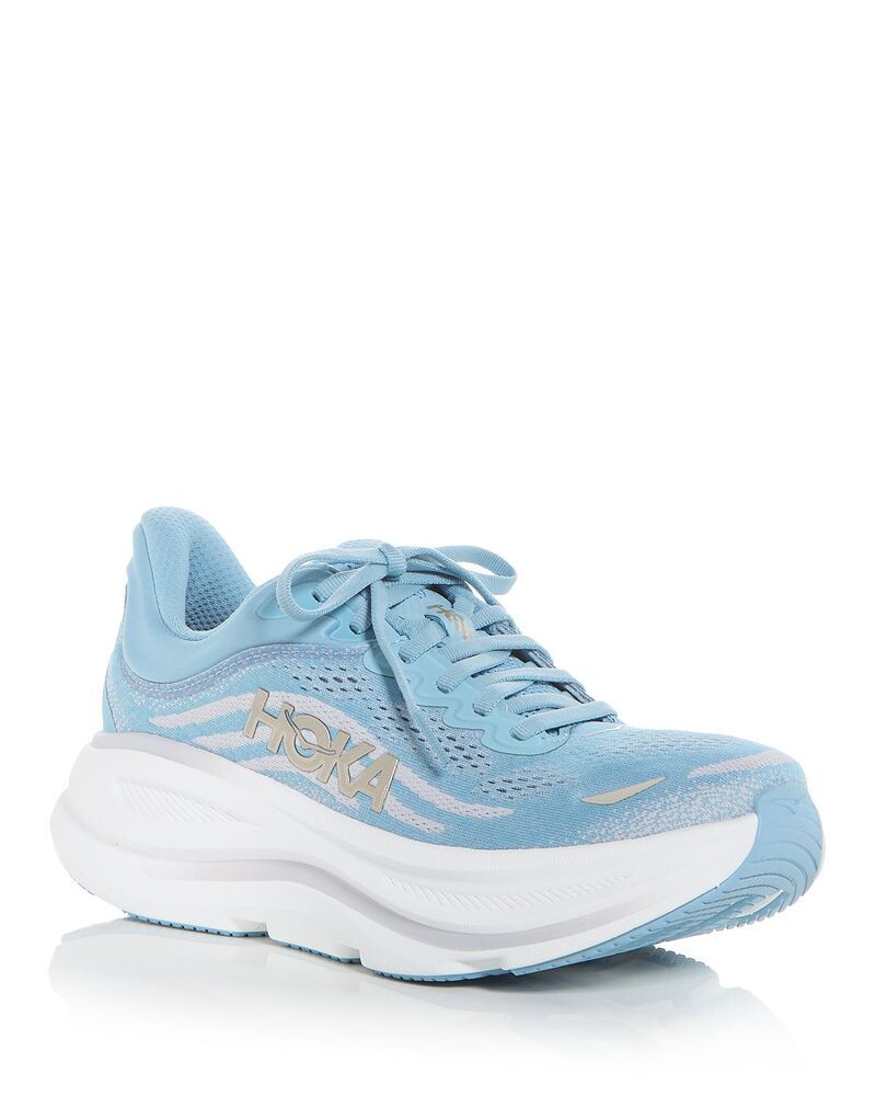 ホカオネオネ レディース シューズ スニーカー HOKA Womens Bondi 9 Running Sneakers RaindropAsh Grey グレー