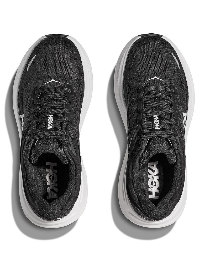 ホカオネオネ メンズ シューズ スニーカー レース HOKA Mens Bondi 9 Lace Up Running Sneakers Black White ホワイト ホカオネオネ メンズ シューズ スニーカー レース HOKA Mens Bondi 9 Lace Up Running Sneakers Black White ホワイト
