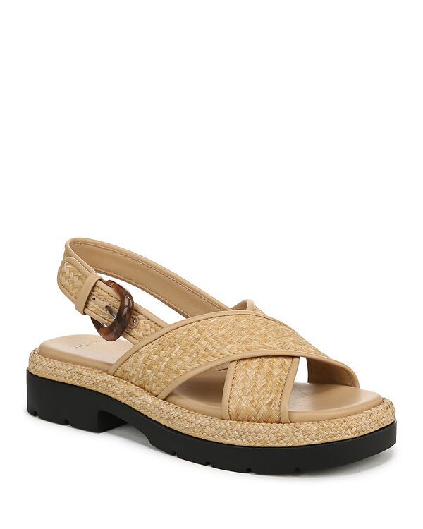 ヴィンス レディース シューズ サンダル Vince Womens Helena Raffia Slingback Sandals Toasted White ホワイト