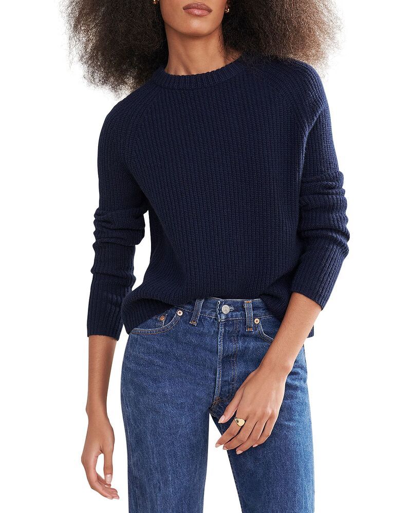 ジェニーケイン レディース アウター ニット・セーター クルーネック Jenni Kayne Fisherman Cashmere Crewneck Sweater Navy ネイビー