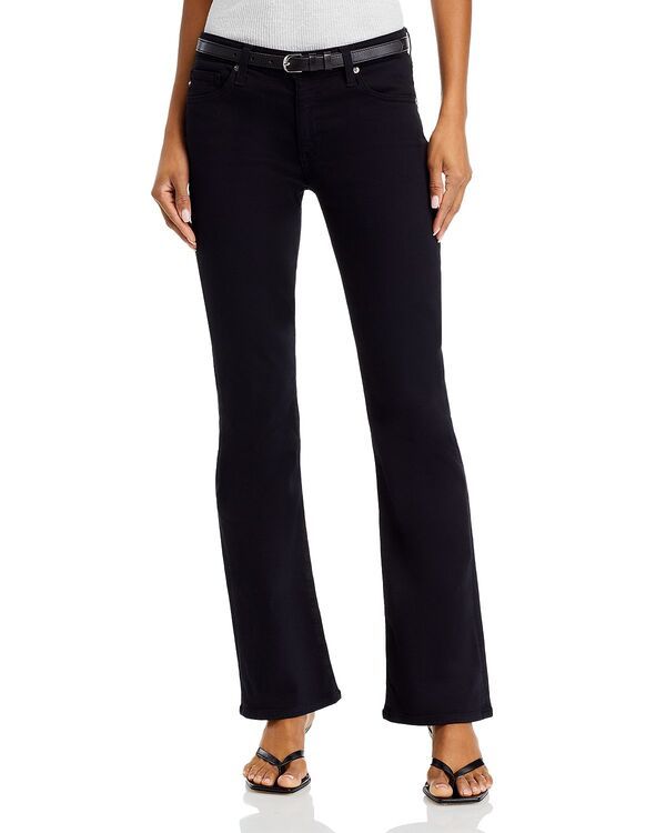 エージー レディース ボトムス デニムパンツ ブーツカット ローライズ ブーツ ジーンズ AG Angelow Rise Bootcut Jeans in Super Black ブラック