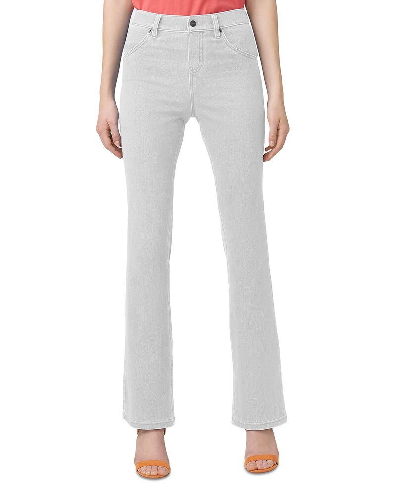 ヒュー レディース ボトムス レギンス ブーツカット デニム ブーツ HUE Ultra Soft High Rise Denim Baby Bootcut Leggings White ホワイト