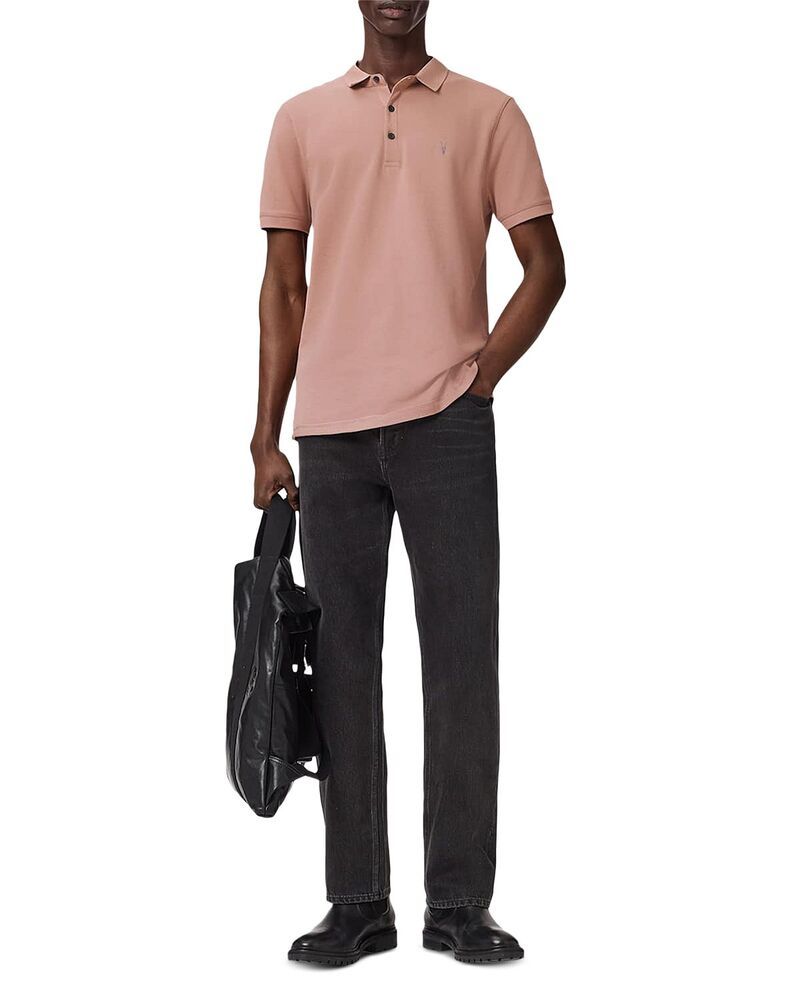 オールセインツ メンズ トップス ポロシャツ スリムフィット ALLSAINTSlim Fit Polo Pack of 2 PinkOptic White ホワイト