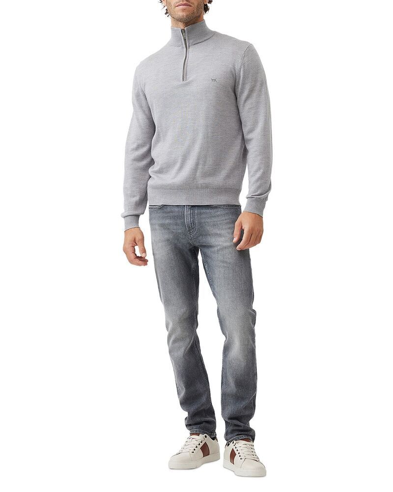 ロッドアンドグン メンズ アウター ニット・セーター ハーフジップ Rodd Gunn Calderwell Quarter Zip Sweater Smoke スモーク