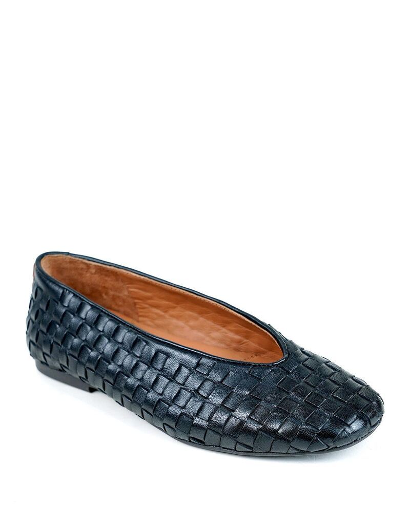 ケネスコール レディース シューズ パンプス Gentle Souls by Kenneth Cole Womens Willowoven Flats Black Leather ブラック
